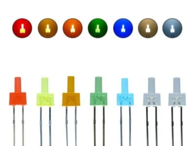 LED 2mm Tower diffus LEDs langer Kopf 7 Farben 10 20 50 100 Stück + Set AUSWAHL - Bild 1 von 4