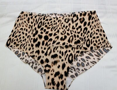 XL Victoria's Secret No Show Midi Brief Panties - Champagne Leopard - Image 1 of 2