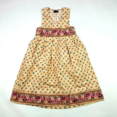 VTG 80s Flower Print Women's Size 8 Sundress Retro Outdoor Casual A-Line Dress  - Image 1 of 4