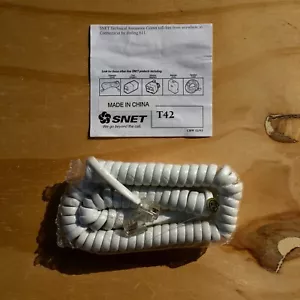 Cavo portatile AT&T modello: T42 (telefono casa ufficio) bianco taglia 12 Piedi - Nuovo - Foto 1 di 4