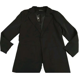 Dazosue Damen Blazer vorne offen Langarm Freizeit OL Büro Slim Anzug Jacke L - Bild 1 von 11