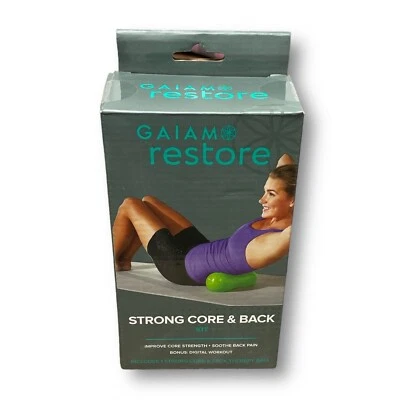 Kit Gaiam Restore Núcleo Fuerte y Espalda Verde, Pequeño, Mejora la Fuerza del Núcleo, Calma Foto 1 de 4