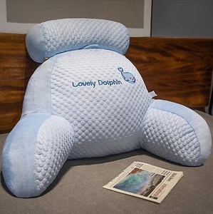 Almohada de Lectura para Cama, Preciosa Almohadas de Respaldo 2 en 1 Cojín de Mesita de Cama para Sofá Múltiple - Imagen 1 de 8