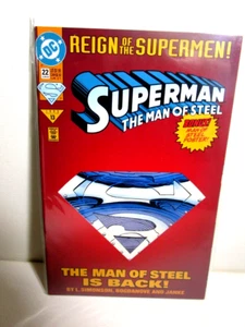 Superman Man of Steel 22 (1991 DC Comics) Die-Cut  Bagged Boarded - Picture 1 of 1