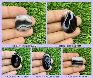 Cabujón ético suelto de piedras preciosas de ágata con bandas naturales de América - Imagen 1 de 32