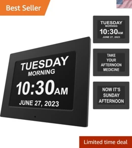 New 2024】 Dementia Clock Large Digital Clock for Seniors, Digital Clock with ... - Picture 1 of 11