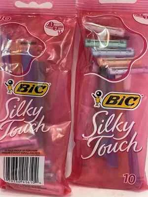 Maquinillas de afeitar desechables BIC Silky Touch para mujer, 10 unidades (paquetes de) = 20 maquinillas de afeitar NUEVAS Foto 1 de 3