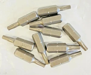 Bosch 2610023924 T15 1" Torx Insert Bits 1/4" Shank 10 Pack, NEW / Bulk - Picture 1 of 5
