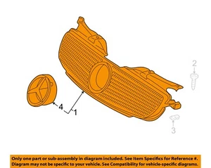 Mercedes MERCEDES-BENZ OEM 01-04 SLK230-Grille 1708800485 - Picture 1 of 2