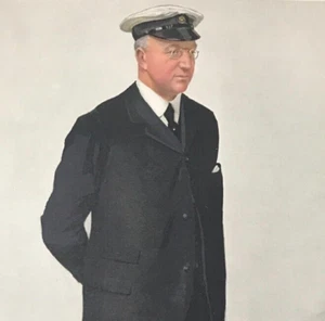 Capt Pasley Royal Yacht Squadron a World Print Yachting and Yachtsmen 1911 - Picture 1 of 3