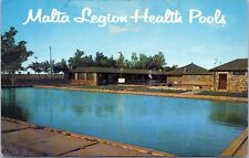 postcard Montana - Malta Legion Health Pools