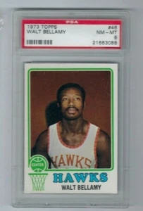 1973 TOPPS #46 WALT BELLAMY HOF MVP HAWKS -NM-MINT PSA 8- - Bild 1 von 2