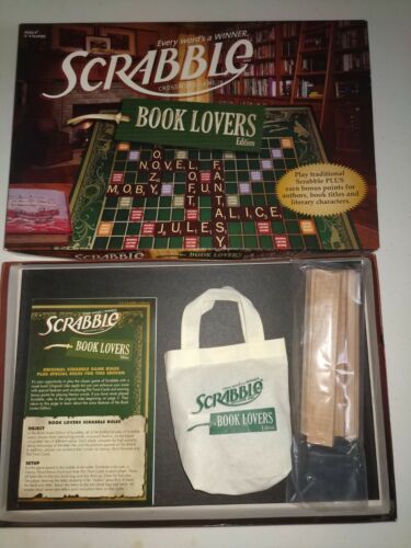 Scrabble Book Lovers Edition Game  Fast Shipping 100% Complete. Mint Condition