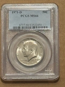 1971-D Kennedy half dollar - PCGS MS66 - Nice - Picture 1 of 2