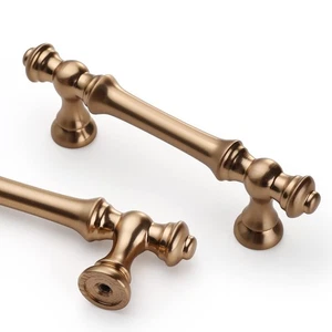 Confezione 6 Maniglie per Armadio Cucina 3 Pollici (76mm) Champagne Bronzo,Ottone Spazzolato Ca... - Foto 1 di 6