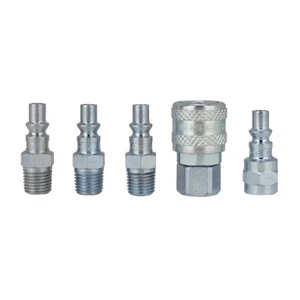 S-213 1/4" NPT A Style Coupler and Plug Kit - 5 Piece - Picture 1 of 6