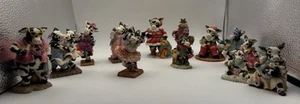 Vintage 1992 Ganz COWTOWN Collectible Handcrafted Resin Figurines 3.5" Set Of 13 - Picture 1 of 10