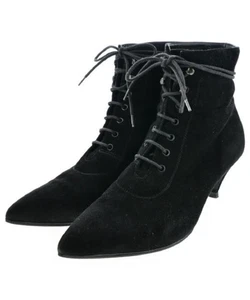 SAINT LAURENT Boots Women's Size 36.5 Black Suede - Picture 1 of 7