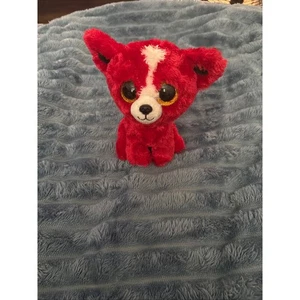 TY Beanie Boos Tomato Red Dog Plush Stuffed Animal Glitter Eyes Toy - Picture 1 of 5