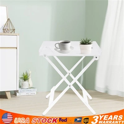 Прозрачный пластиковый акриловый складной стол ТВ поднос для закусок гостиная кофе чайный столик - Изображение 1 из 4