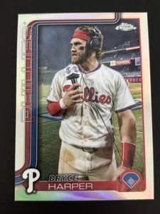 2025 Topps Chrome Photo Variations #150 Bryce Harper Refractor Phillies - Picture 1 of 2