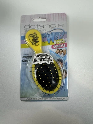 The Wet Brush Squirts 黄色 Detangler IntelliFlex 刷毛柔软灵活 — 第 1/2 张图片