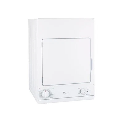 GE DSKS433EBWW 24" White Front Load Electric Dryer NIB #112953 - Image 1 of 2