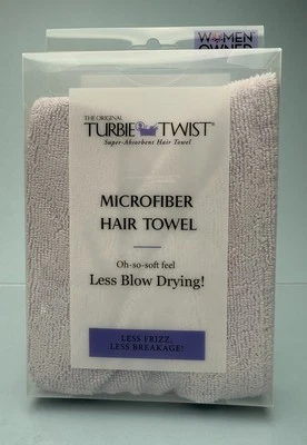 Toalla de cabello de microfibra Turbie Twist original súper absorbente púrpura claro nueva Foto 1 de 2