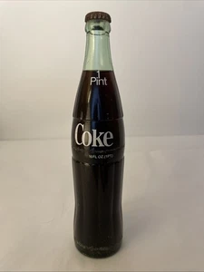 Vintage Coca-Cola Glass 1 Pint Bottle (Unopened) (RARE) *50+ Yrs Old* - Picture 1 of 10