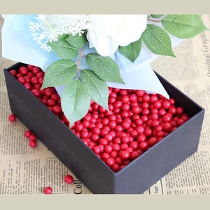  100 Pezzi Bacche Decorazione Bacche Decorative Simulato Piccoli Frutti Rossi Casa - Foto 1 di 11