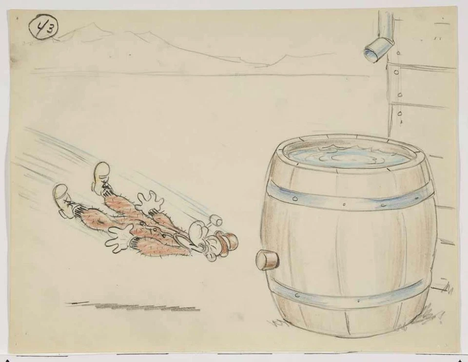 Popeye 1952 Original Animación Producción Storyboard de Famous Studios 43 Foto 1 de 1