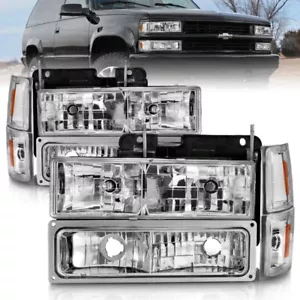 ANZO 111506 for 88-98 Chevrolet C1500 Crystal Headlights Chrome - Picture 1 of 12