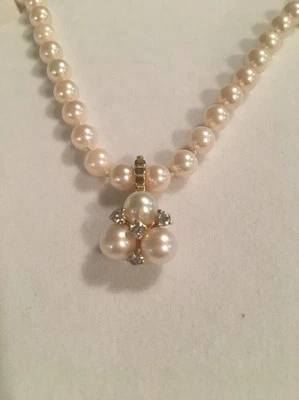14k Yellow Gold Pearl Enhancer Pendant With Genuine Diamonds - Image 1 of 4