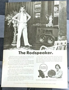 ROD STEWART / 1976 ALTEC LANSING SPEAKERS MAGAZINE PRINT ADVERTISEMENT - Picture 1 of 1
