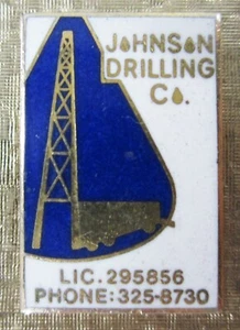 Vintage Johnson Well Drilling Advertising Money Clip McFarland Kern County CA - Picture 1 of 4
