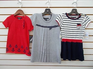 Infant Girls Nautica $34.50-$36.50 Red & Blue Sweater Dress Sizes 12 Mt & 24 Mt - Picture 1 of 4