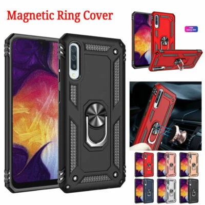Armor Shockproof Ring Stand Phone Case For Samsung A20E A40 A50 A70 A10 A30 A20S - Image 1 of 4