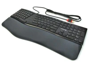 Cherry KC 4500 ERGO USB Cable Interface Desktop Computer Keyboard JK-4500EU-2 - Picture 1 of 7