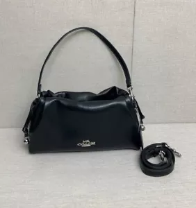 COACH Faye Shoulder Bag CV529 Outlet New Black from japan free shipping - Picture 1 of 8