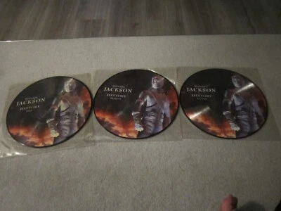 3 x12" vinyl record, picture disc,Michael Jackson ,History,past ,present &future - Image 1 of 4