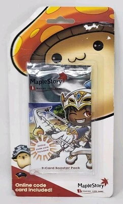 2007 MapleStory коллекционная карточная игра 1 упаковка - 9 карт бустер упаковка - запечатанный - Изображение 1 из 4