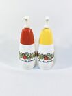 1970’s Vintage Corning Ware “Spice of Life” Ketchup & Mustard Dispensers