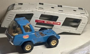 TONKA : Vintage Pressed Steel Motor Mover Transporter blue cab 18 inches long - Picture 1 of 8
