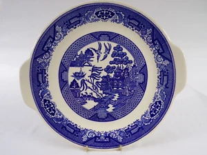 Royal China Willow Ware Serving Platter 11.5" Oriental Pattern Cobalt Blue I24 - Picture 1 of 8