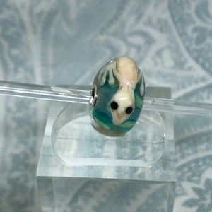 Authentic Trollbeads Jumbo Lizard Gecko w/ Great Colors & Detail, New & Rare - Picture 1 of 9