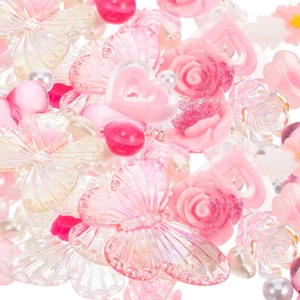 Flower Butterfly Hair Accessories Beads for Bracelets Spacer Crafting - Picture 1 of 12