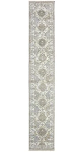 Alfombra oriental de lana anudada a mano 2X16 Oushak Runner (2'4" x 15'6") - Imagen 1 de 6