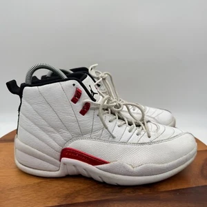 Nike Air Jordan 12 Retro Twist Shoes Mens 10.5 White Red Basketball Sneakers - Picture 1 of 10