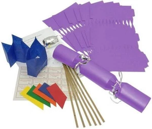 10 X Make your own Christmas Crackers - Purple - Picture 1 of 2