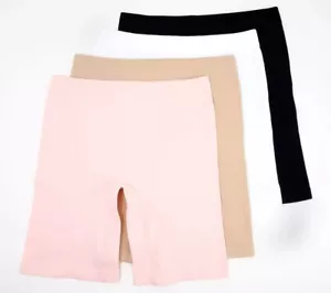 Breezies taglia MEDIA confezione da 4 mutandine linea lunga a costine senza cuciture BASIC A562066 - Foto 1 di 2